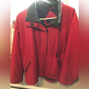 Red NY Classic Women’s coat.